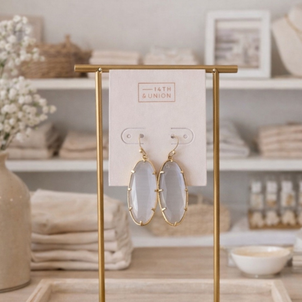Pick 3 For 15 Nordstrom 14th Union Gold And White Earrings New 9$